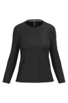 T-shirt Algodão Lavado m. comprida de senhora-Black-XS-RAG-Tailors-Fardas-e-Uniformes-Vestuario-Pro