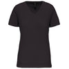 T-shirt BIO150IC de senhora decote V-Dark Grey-XS-RAG-Tailors-Fardas-e-Uniformes-Vestuario-Pro