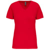 T-shirt BIO150IC de senhora decote V-Red-XS-RAG-Tailors-Fardas-e-Uniformes-Vestuario-Pro