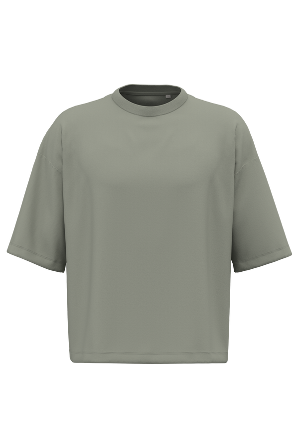 T-shirt Boxy Ombros Descaídos Homem-Verde Amêndoa-XS-RAG-Tailors-Fardas-e-Uniformes-Vestuario-Pro