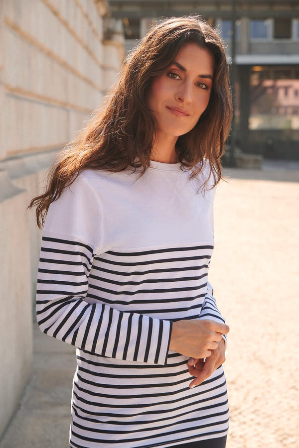T-shirt Breton de Manga Comprida-RAG-Tailors-Fardas-e-Uniformes-Vestuario-Pro