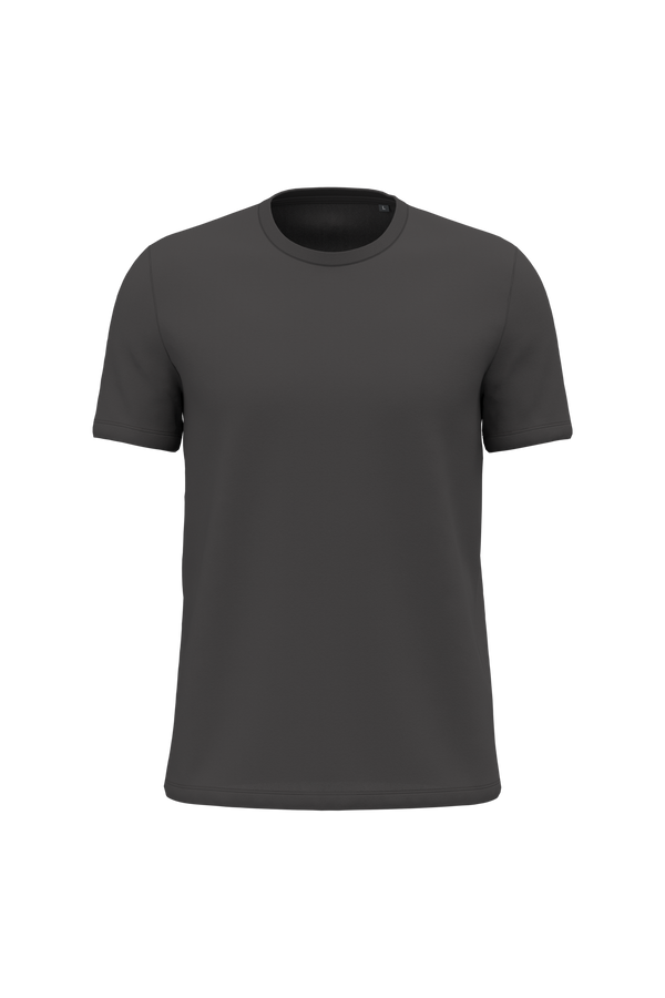 T-shirt Decote Redondo de Manga Curta Unissexo-Cinzento Escuro-2XS-RAG-Tailors-Fardas-e-Uniformes-Vestuario-Pro