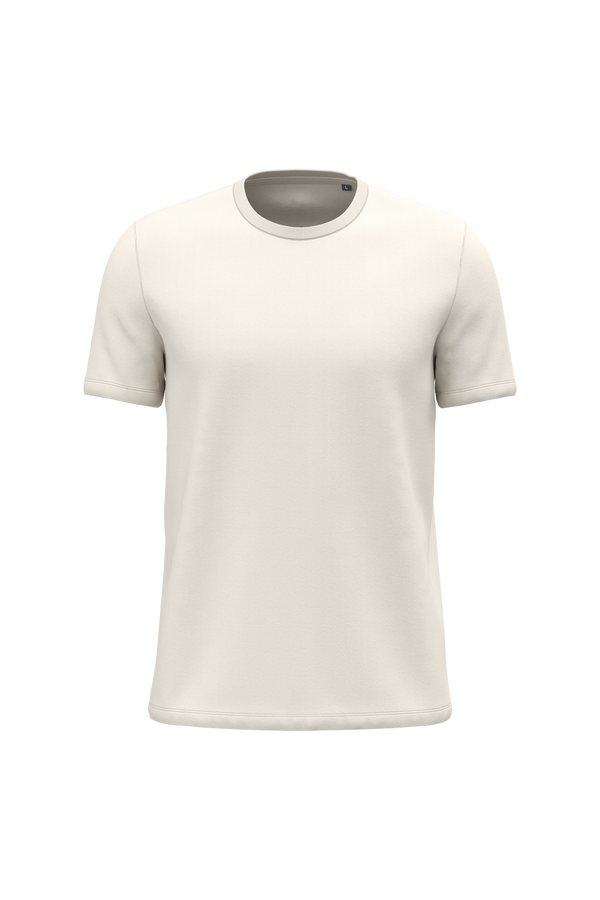 T-shirt Decote Redondo de Manga Curta Unissexo-Leite de Coco-2XS-RAG-Tailors-Fardas-e-Uniformes-Vestuario-Pro