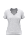 T-shirt Decote V Senhora Algodão Biológico-Cinzento Cinza Mesclado-XS-RAG-Tailors-Fardas-e-Uniformes-Vestuario-Pro