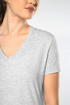 T-shirt Decote V Senhora Algodão Biológico-RAG-Tailors-Fardas-e-Uniformes-Vestuario-Pro