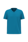 T-shirt Decote V de Homem em Algodão Biológico-Azul Tropical-S-RAG-Tailors-Fardas-e-Uniformes-Vestuario-Pro
