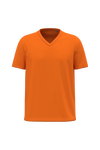 T-shirt Decote V de Homem em Algodão Biológico-Laranja-S-RAG-Tailors-Fardas-e-Uniformes-Vestuario-Pro