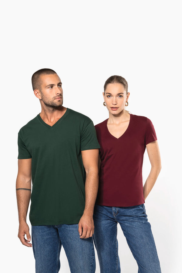 T-shirt Decote V de Homem em Algodão Biológico-RAG-Tailors-Fardas-e-Uniformes-Vestuario-Pro