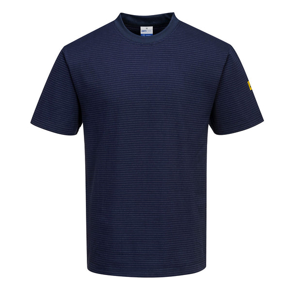 T-shirt ESD, Anti-estática-Marinho-XS-RAG-Tailors-Fardas-e-Uniformes-Vestuario-Pro