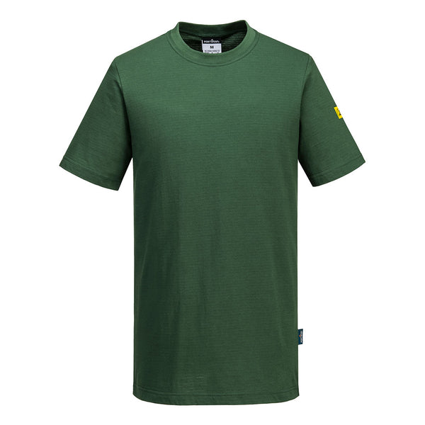 T-shirt ESD, Anti-estática-Verde Floresta-XS-RAG-Tailors-Fardas-e-Uniformes-Vestuario-Pro