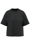 T-shirt Eco-responsável Boxy com Ombros Descaídos de Senhora-Preto-XS-RAG-Tailors-Fardas-e-Uniformes-Vestuario-Pro