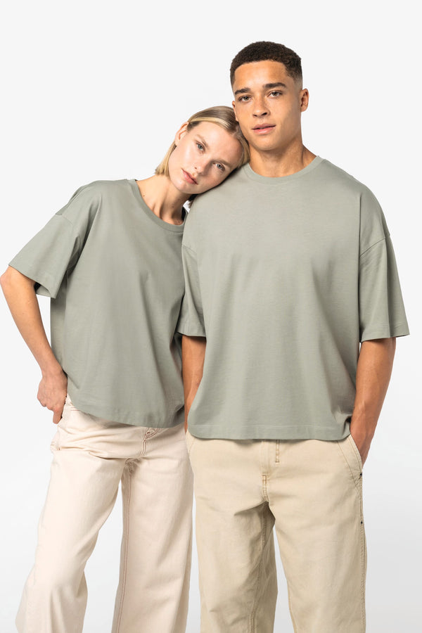 T-shirt Eco-responsável Boxy com Ombros Descaídos de Senhora-RAG-Tailors-Fardas-e-Uniformes-Vestuario-Pro