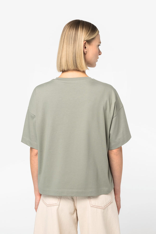 T-shirt Eco-responsável Boxy com Ombros Descaídos de Senhora-RAG-Tailors-Fardas-e-Uniformes-Vestuario-Pro