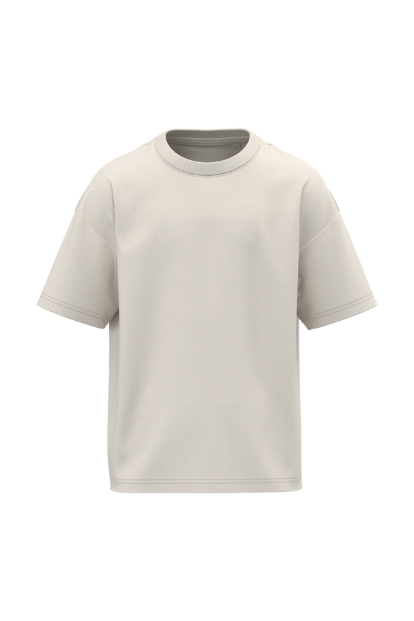 T-shirt Eco-responsável Oversize de Criança-Marfim-4/6 Anos-RAG-Tailors-Fardas-e-Uniformes-Vestuario-Pro