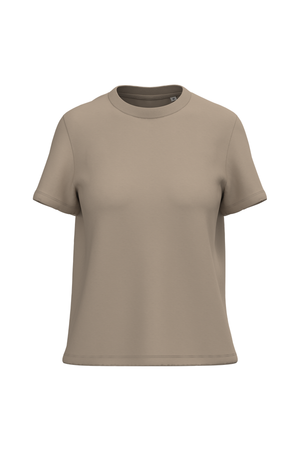 T-shirt Eco-responsável de Senhora-Areia Molhada-XS-RAG-Tailors-Fardas-e-Uniformes-Vestuario-Pro