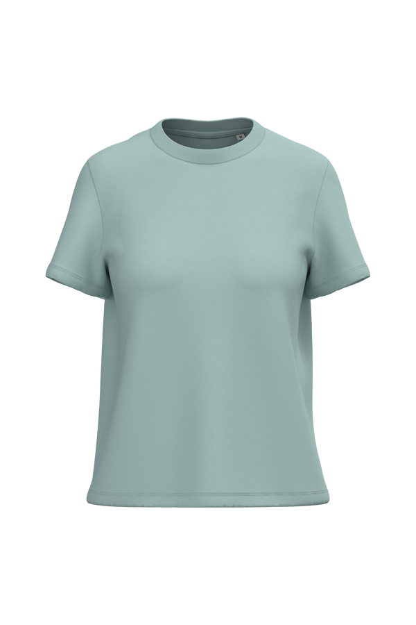 T-shirt Eco-responsável de Senhora-Verde Jade-XS-RAG-Tailors-Fardas-e-Uniformes-Vestuario-Pro