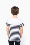 T-shirt Estilo Marinheiro Bio Decote Redondo Criança-RAG-Tailors-Fardas-e-Uniformes-Vestuario-Pro