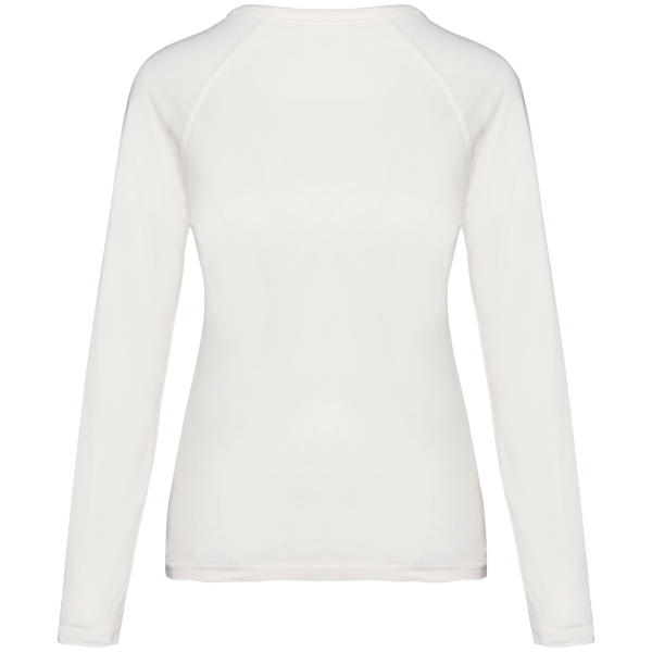 T-shirt Manga Comprida Raglan Senhora em Algodão Biológico-RAG-Tailors-Fardas-e-Uniformes-Vestuario-Pro