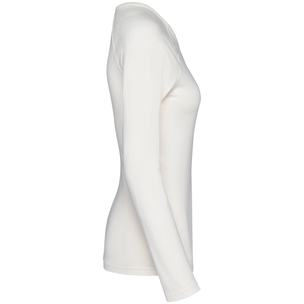 T-shirt Manga Comprida Raglan Senhora em Algodão Biológico-RAG-Tailors-Fardas-e-Uniformes-Vestuario-Pro