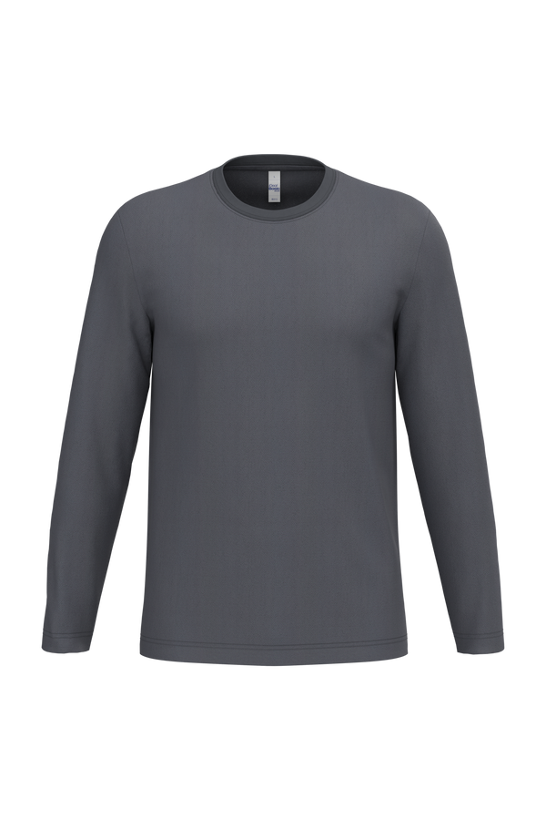 T-shirt Manga Comprida Unissexo-Cinzento Escuro Ideal-XS-RAG-Tailors-Fardas-e-Uniformes-Vestuario-Pro