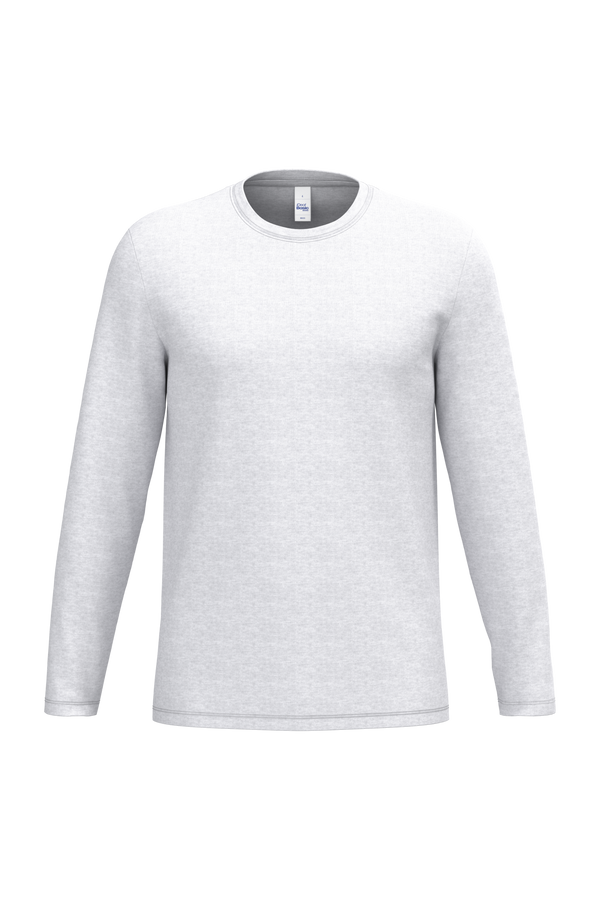 T-shirt Manga Comprida Unissexo-Cinzento Mesclado Ideal-XS-RAG-Tailors-Fardas-e-Uniformes-Vestuario-Pro