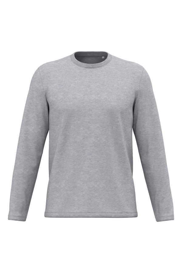 T-shirt Manga Comprida Unissexo-Cinzento Oxford Ideal-XS-RAG-Tailors-Fardas-e-Uniformes-Vestuario-Pro