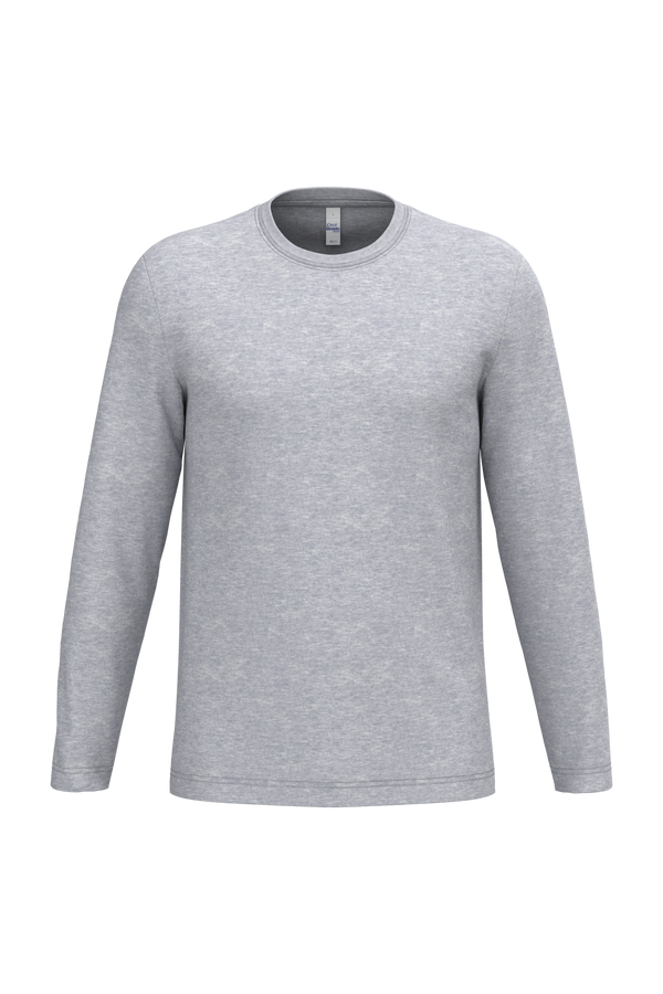 T-shirt Manga Comprida Unissexo-Cinzento Oxford Ideal-XS-RAG-Tailors-Fardas-e-Uniformes-Vestuario-Pro