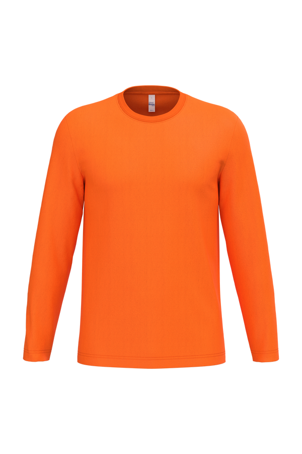 T-shirt Manga Comprida Unissexo-Laranja Ideal-XS-RAG-Tailors-Fardas-e-Uniformes-Vestuario-Pro