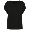 T-shirt Manga Dobrada de Senhora em Algodão Biológico-Preto-XS-RAG-Tailors-Fardas-e-Uniformes-Vestuario-Pro