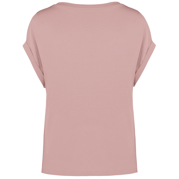 T-shirt Manga Dobrada de Senhora em Algodão Biológico-RAG-Tailors-Fardas-e-Uniformes-Vestuario-Pro