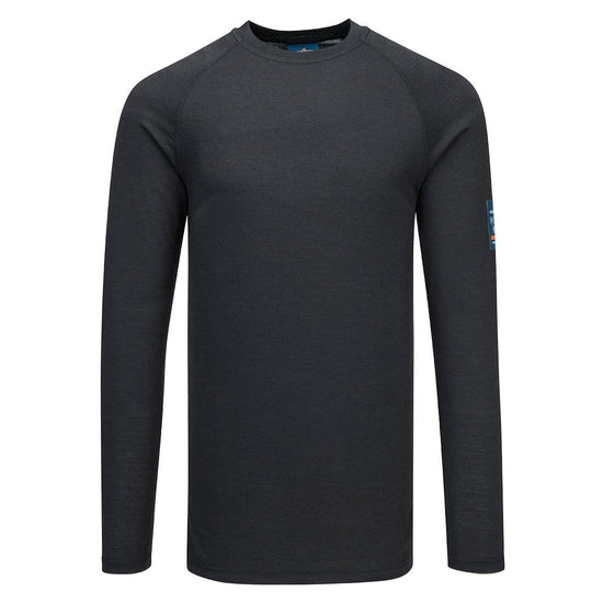 T-shirt Modaflame Merino FR de Manga Comprida-Preto-XS-RAG-Tailors-Fardas-e-Uniformes-Vestuario-Pro