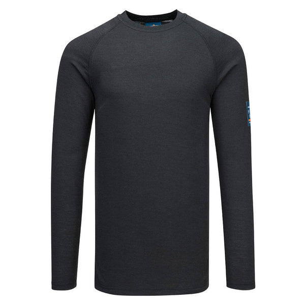 T-shirt Modaflame Merino FR de Manga Comprida-Preto-XS-RAG-Tailors-Fardas-e-Uniformes-Vestuario-Pro