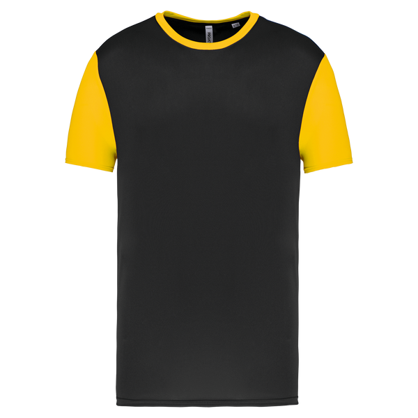T-shirt Multidesporto Bicolor Infantil de Manga Curta-Preto / Amarelo Desportivo-4/6 Anos-RAG-Tailors-Fardas-e-Uniformes-Vestuario-Pro