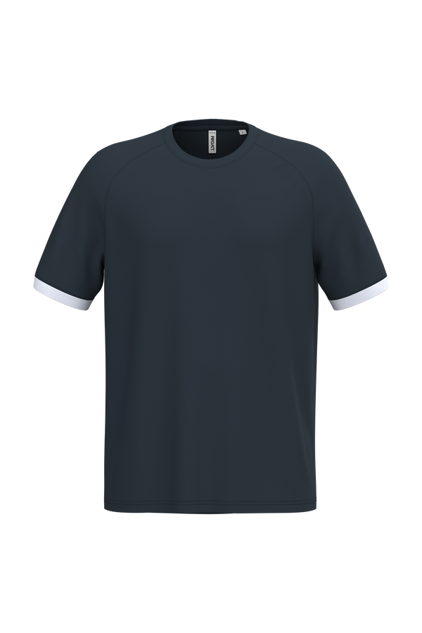 T-shirt Multidesporto em Poliéster Unissexo-Azul Marinho / Branco-XS-RAG-Tailors-Fardas-e-Uniformes-Vestuario-Pro