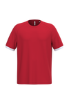 T-shirt Multidesporto em Poliéster Unissexo-Vermelho Desportivo / Branco-XS-RAG-Tailors-Fardas-e-Uniformes-Vestuario-Pro
