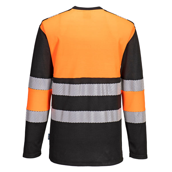 T-shirt PW3 Alta Visibilidade - Manga Comprida Classe 1 L/S-RAG-Tailors-Fardas-e-Uniformes-Vestuario-Pro