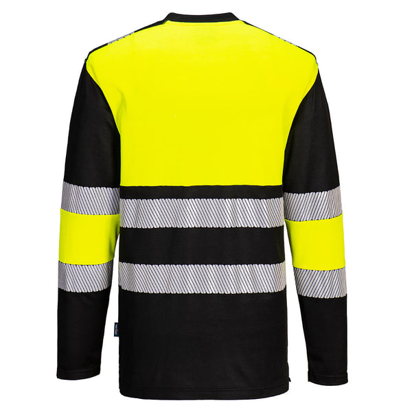 T-shirt PW3 Alta Visibilidade - Manga Comprida Classe 1 L/S-RAG-Tailors-Fardas-e-Uniformes-Vestuario-Pro