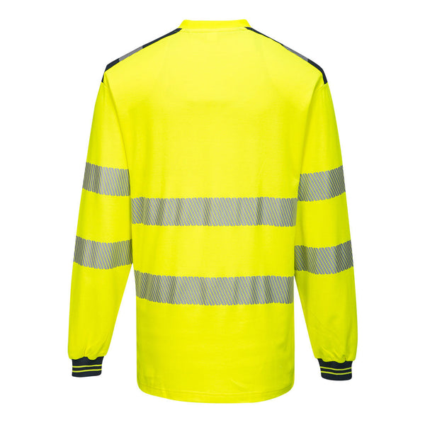 T-shirt PW3 Alta Visibilidade Manga Comprida-RAG-Tailors-Fardas-e-Uniformes-Vestuario-Pro