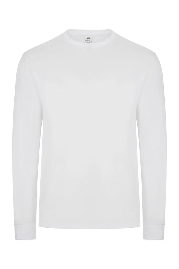 T-shirt Palm Manga Comprida Unissexo-White - 100-XS-RAG-Tailors-Fardas-e-Uniformes-Vestuario-Pro