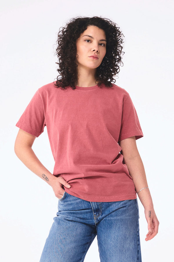 T-shirt Pesada com Aspeto Lavado Unissexo-RAG-Tailors-Fardas-e-Uniformes-Vestuario-Pro