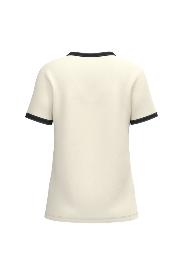 T-shirt Ringer Eco-responsável com Contrastes e Aspeto Lavado Senhora-RAG-Tailors-Fardas-e-Uniformes-Vestuario-Pro
