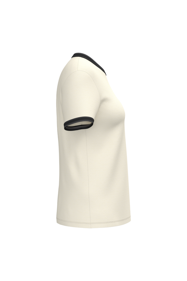 T-shirt Ringer Eco-responsável com Contrastes e Aspeto Lavado Senhora-RAG-Tailors-Fardas-e-Uniformes-Vestuario-Pro