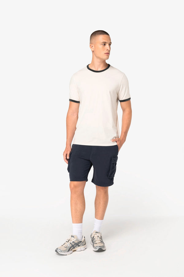 T-shirt Ringer Eco-responsável de Homem com Contrastes e Aspeto Lavado-RAG-Tailors-Fardas-e-Uniformes-Vestuario-Pro