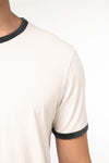 T-shirt Ringer Eco-responsável de Homem com Contrastes e Aspeto Lavado-RAG-Tailors-Fardas-e-Uniformes-Vestuario-Pro