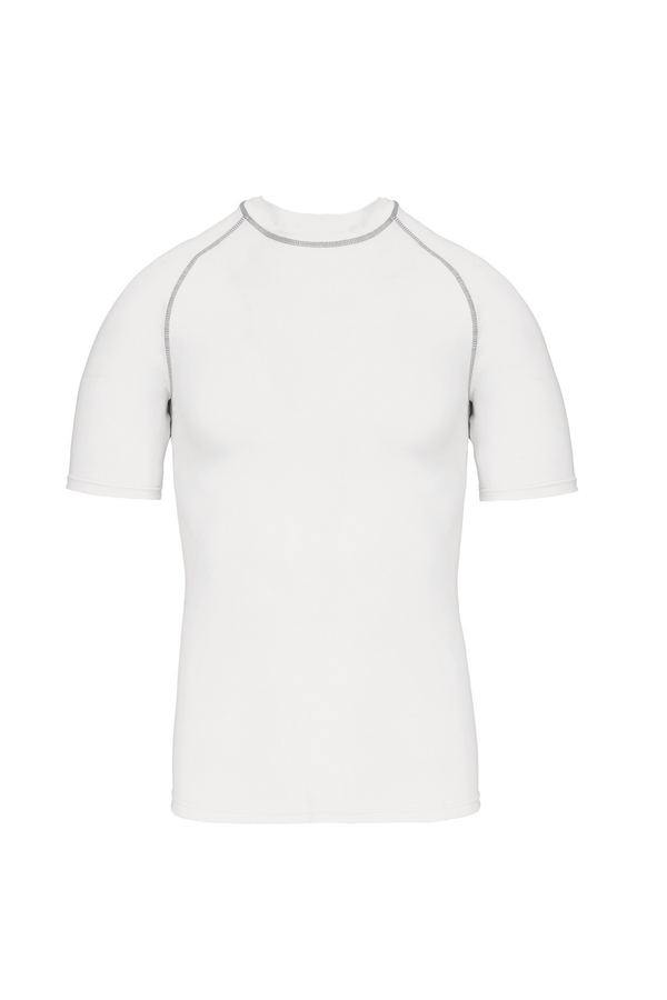 T-shirt Técnica de Criança Manga Curta com Proteção Anti-UV-Branco-4/6 Anos-RAG-Tailors-Fardas-e-Uniformes-Vestuario-Pro