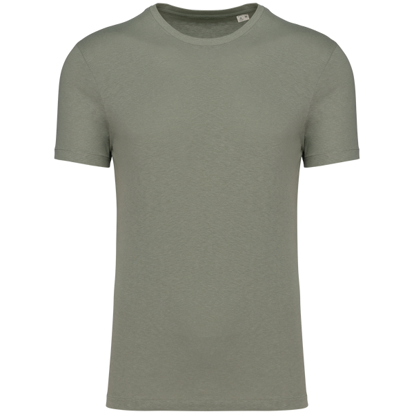 T-shirt Unisexo Algodao Bio c\ Linho Vancover-Almond Green-XS-RAG-Tailors-Fardas-e-Uniformes-Vestuario-Pro