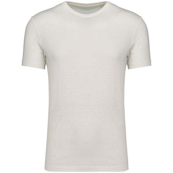 T-shirt Unisexo Algodao Bio c\ Linho Vancover-Ivory-XS-RAG-Tailors-Fardas-e-Uniformes-Vestuario-Pro