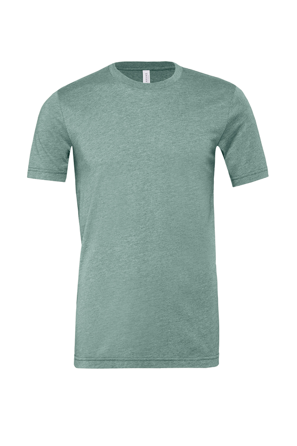 T-shirt com Decote Redondo Heather-Azul Poeirento Mesclado-S-RAG-Tailors-Fardas-e-Uniformes-Vestuario-Pro