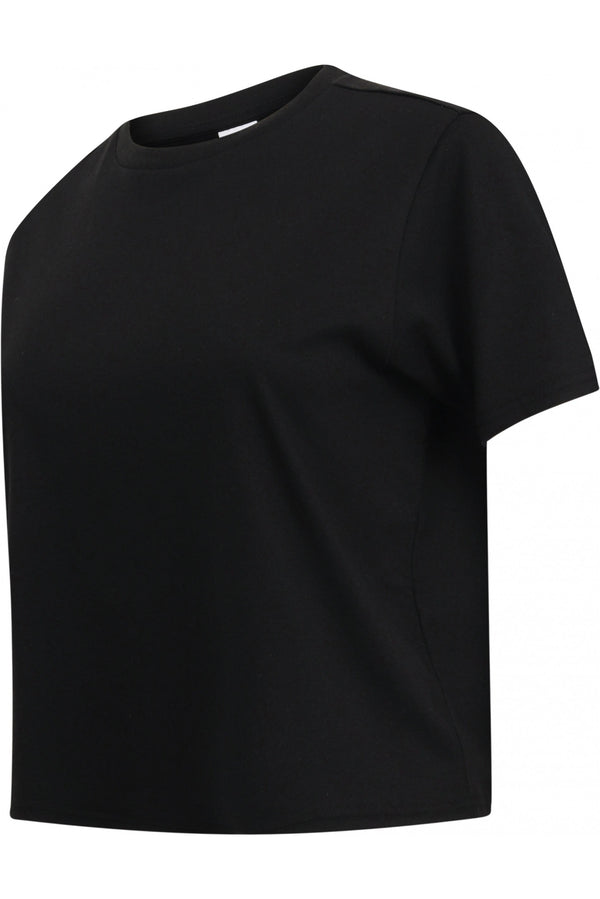 T-shirt curta de corte quadrado de senhora-Preto-XXS-RAG-Tailors-Fardas-e-Uniformes-Vestuario-Pro