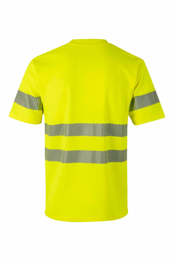 T-shirt de Algodão de Alta Visibilidade com Faixas Segmentadas-RAG-Tailors-Fardas-e-Uniformes-Vestuario-Pro